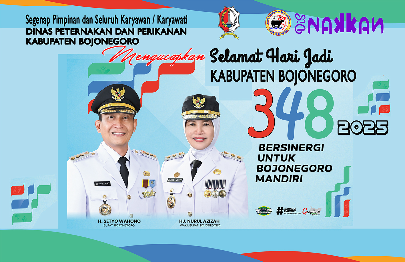 Selamat Hari Jadi Kabuapten Bojonegoro<BR>ke 348 20 Oktober 2025